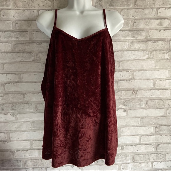 City Streets Tops - CITY STREETS |  Wine Velvet Tank